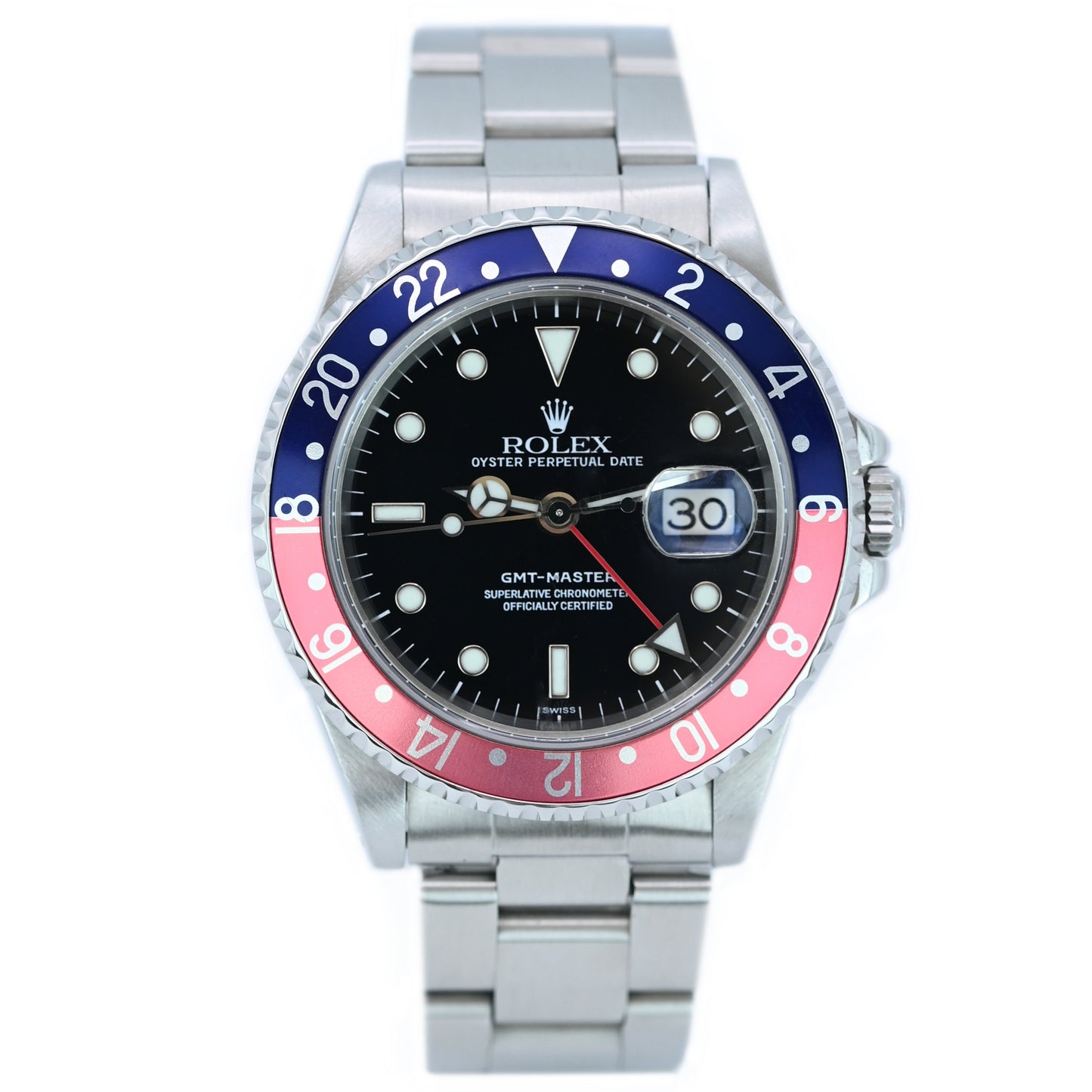 Rolex GMT Master Pepsi 40mm | 16700 | 1999 | Swiss Only Dial