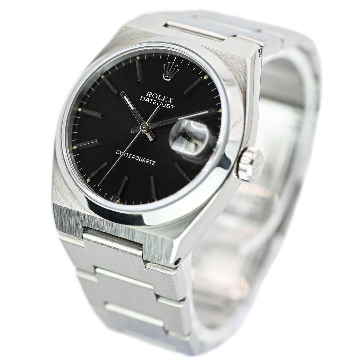 Rolex Datejust Oysterquartz 36mm | 17000 | Factory Black Dial