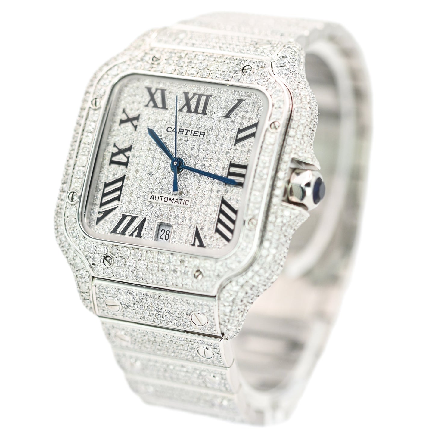 Cartier Santos De Cartier 39.8mm | WSSA0018 | Diamond Set | Box & Papers