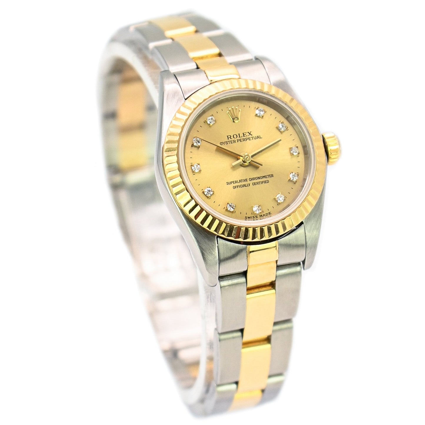 Rolex Oyster Perpetual 26mm | 76193 | Factory Diamond Dial