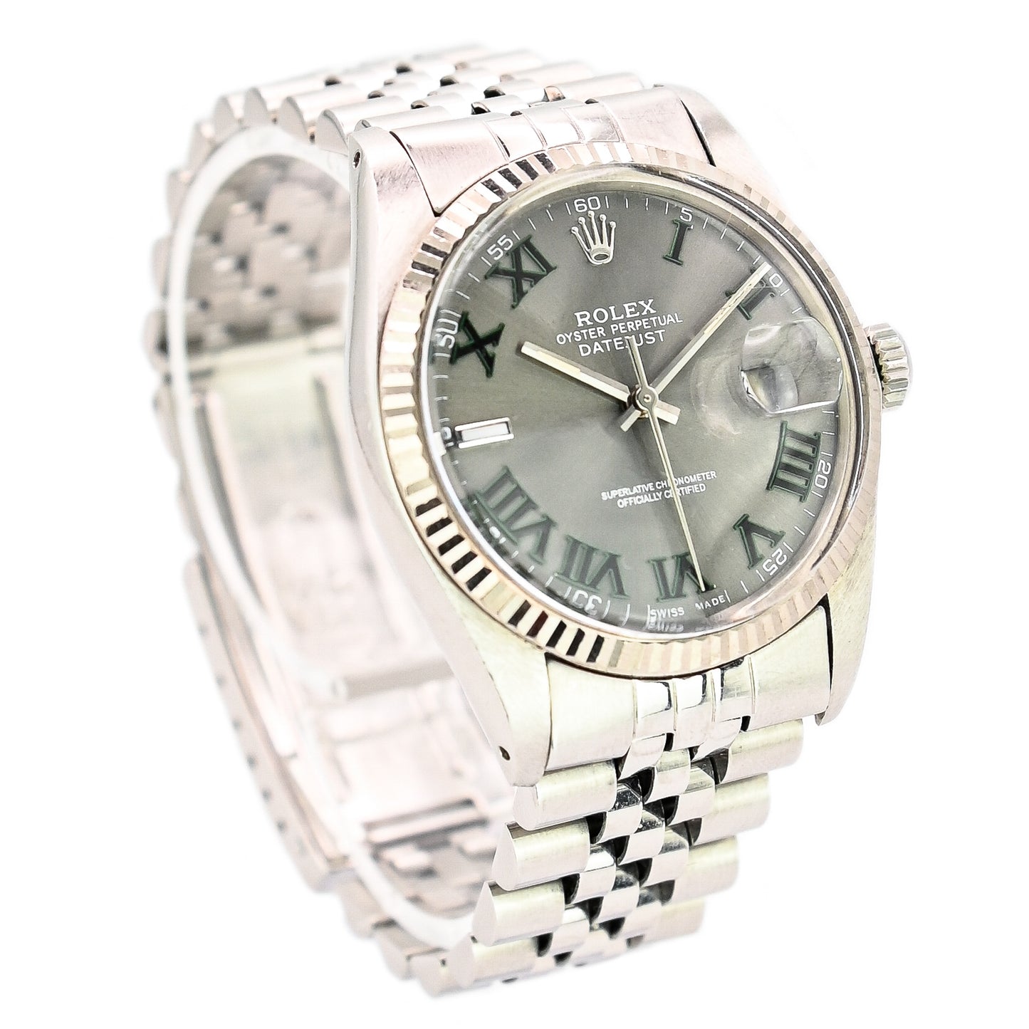 Rolex Datejust 36mm | 16014 | Stainless Steel & White Gold | Custom Dial