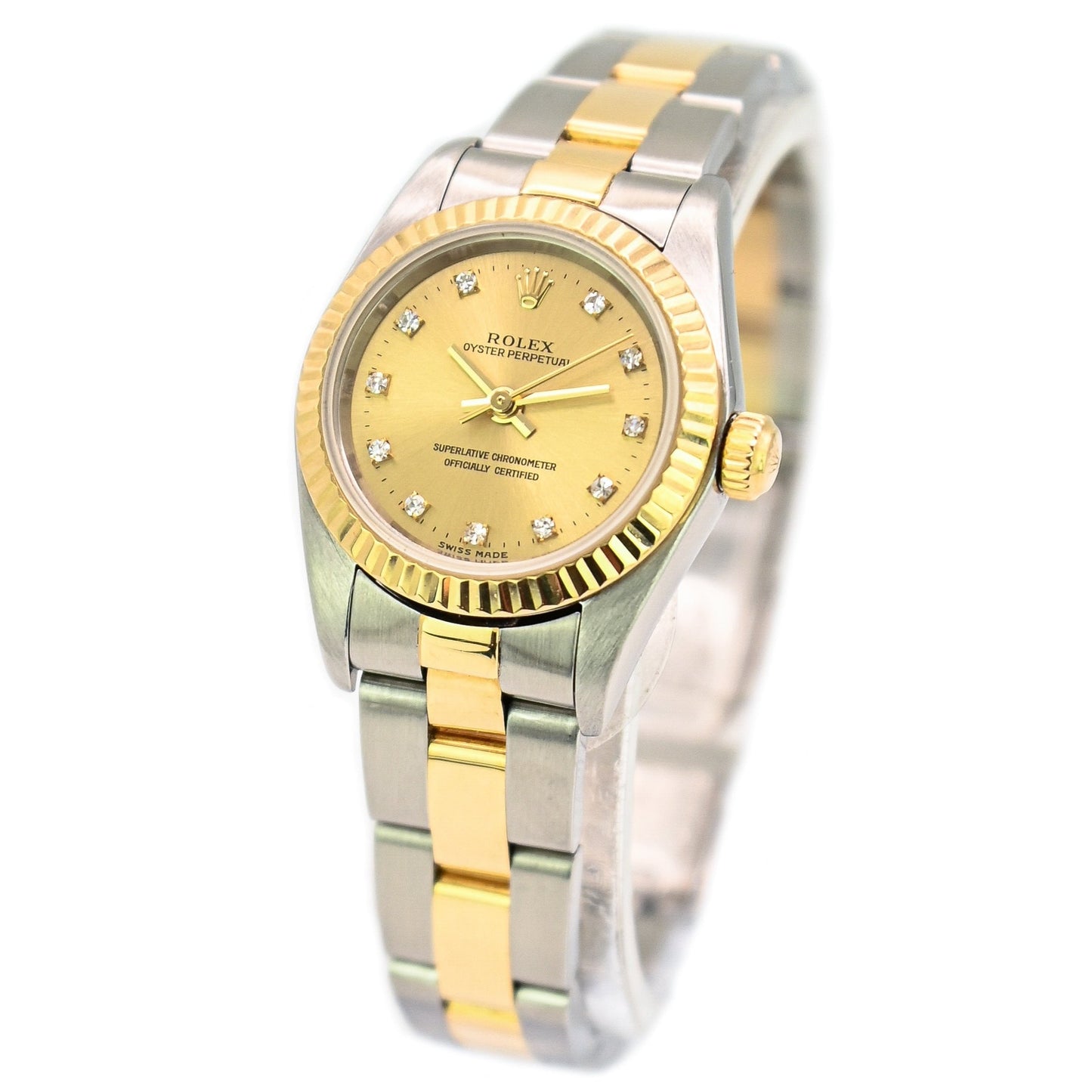 Rolex Oyster Perpetual 26mm | 76193 | Factory Diamond Dial