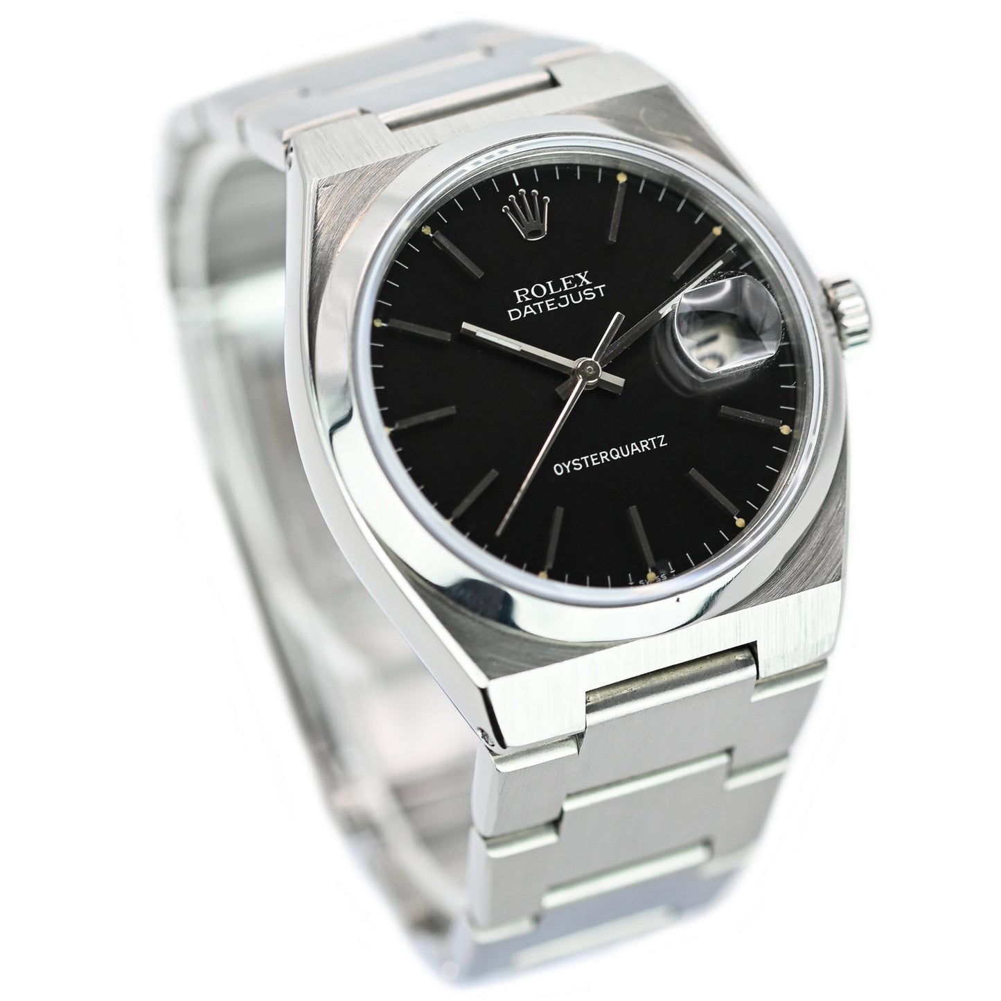 Rolex Datejust Oysterquartz 36mm | 17000 | Factory Black Dial