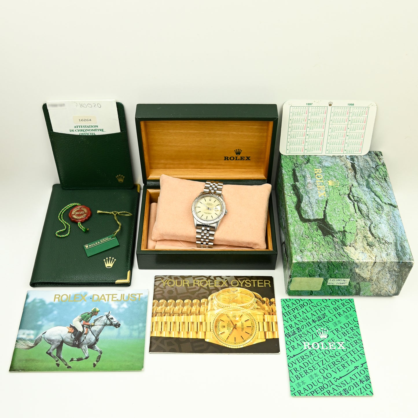 Rolex Datejust Turn-O-Graph 36mm | 16264 | Stainless Steel & White Gold | Full Collectors Set