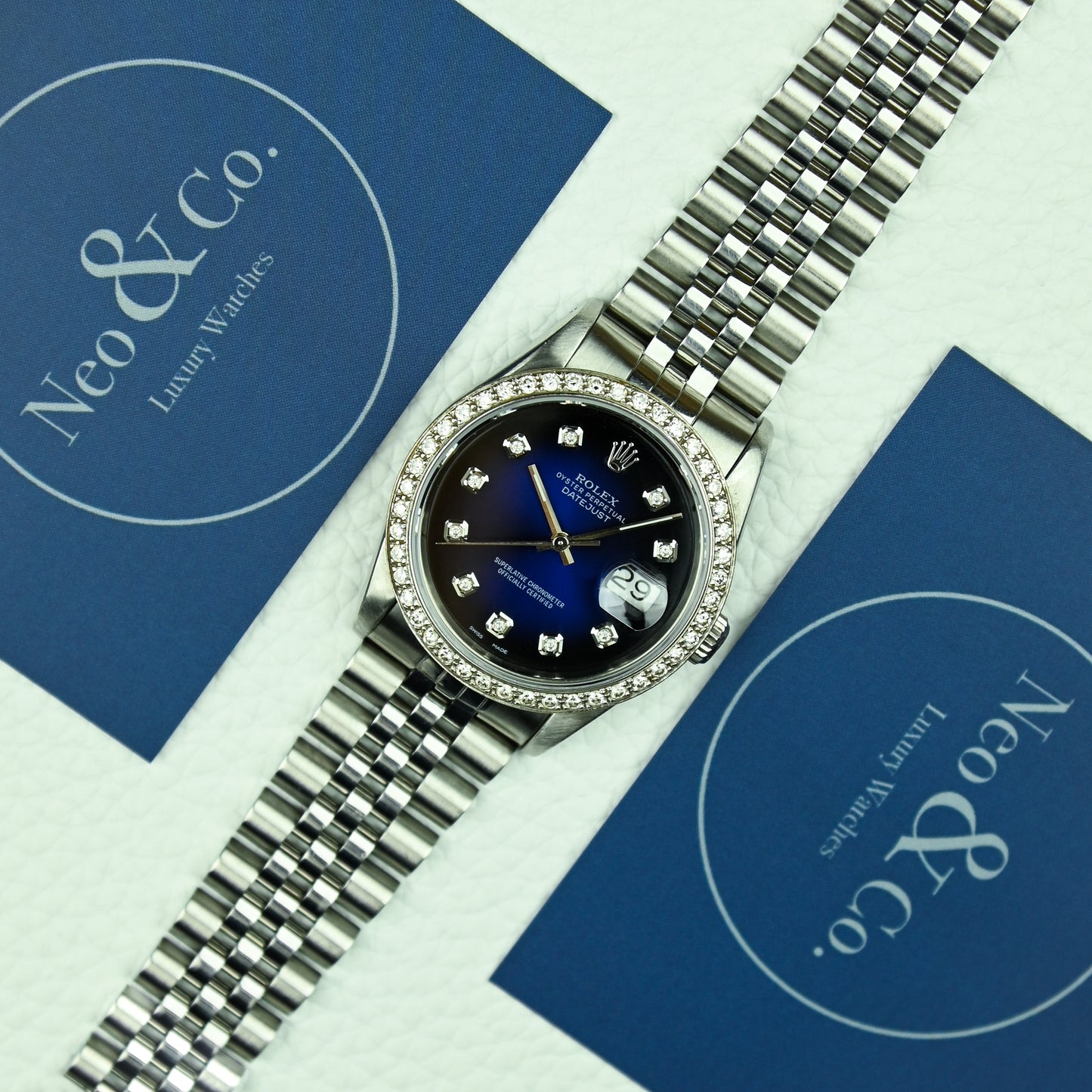 Rolex Datejust 36mm | 16220 | Custom Diamond Bezel