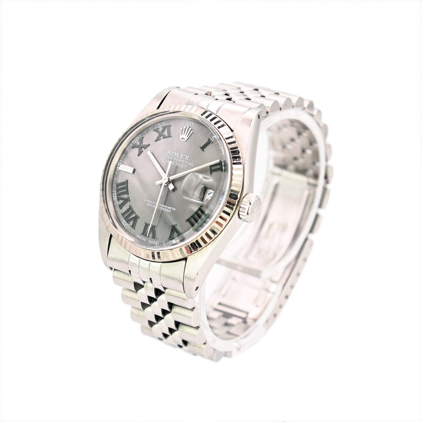 Rolex Datejust 36mm | 16014 | Stainless Steel & White Gold | Custom Dial