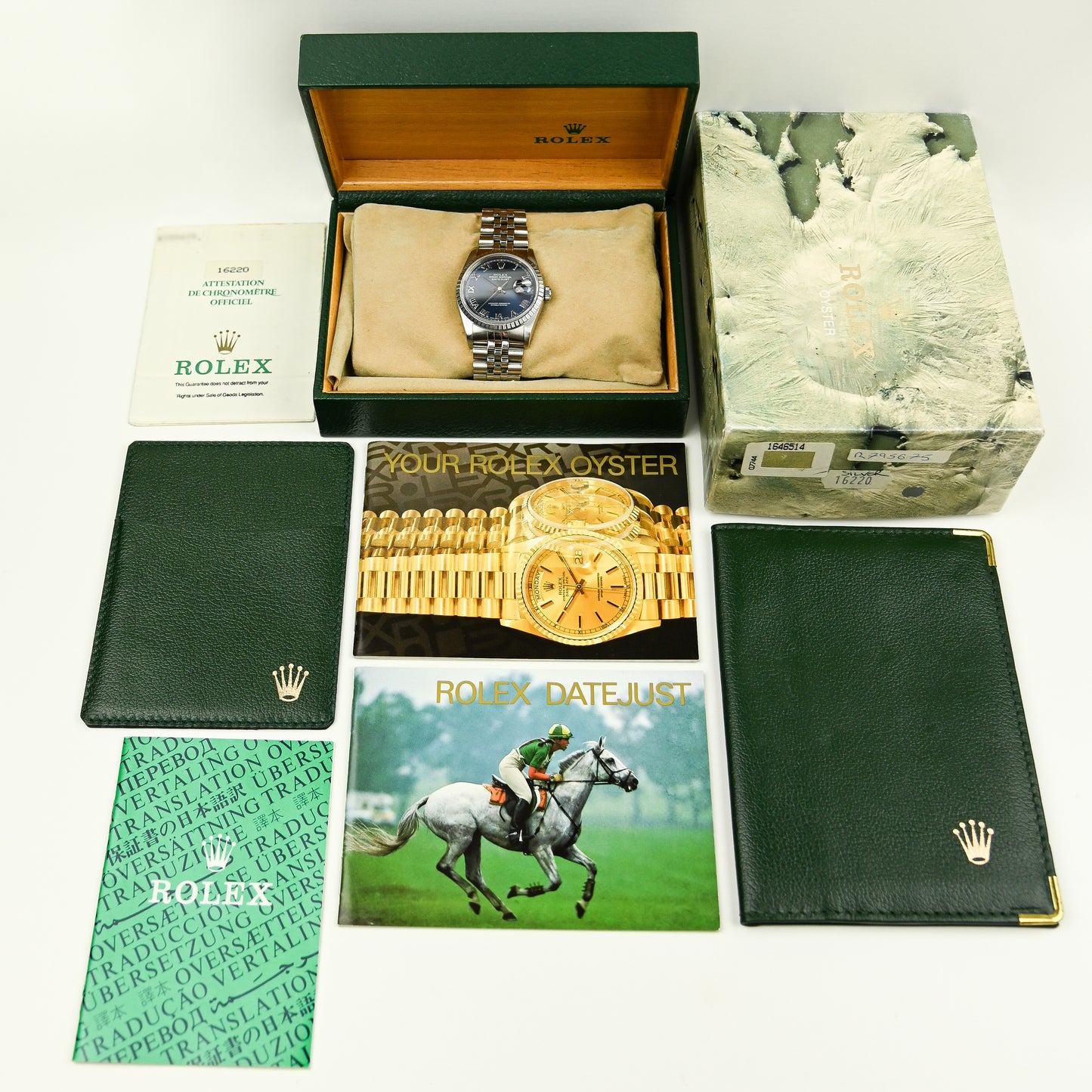 Rolex Datejust 36mm | 16220 | Stainless Steel | Box & Papers