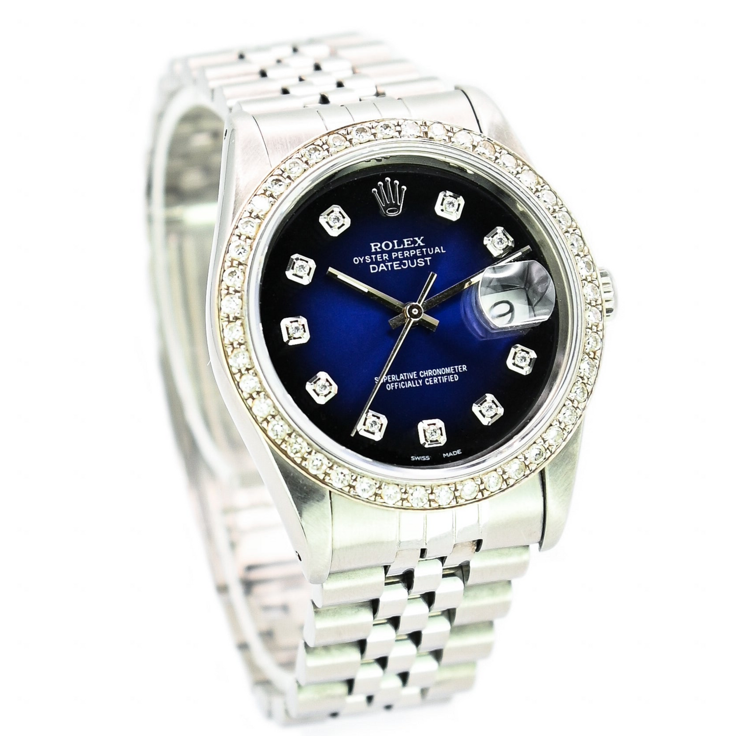 Rolex Datejust 36mm | 16220 | Custom Diamond Bezel