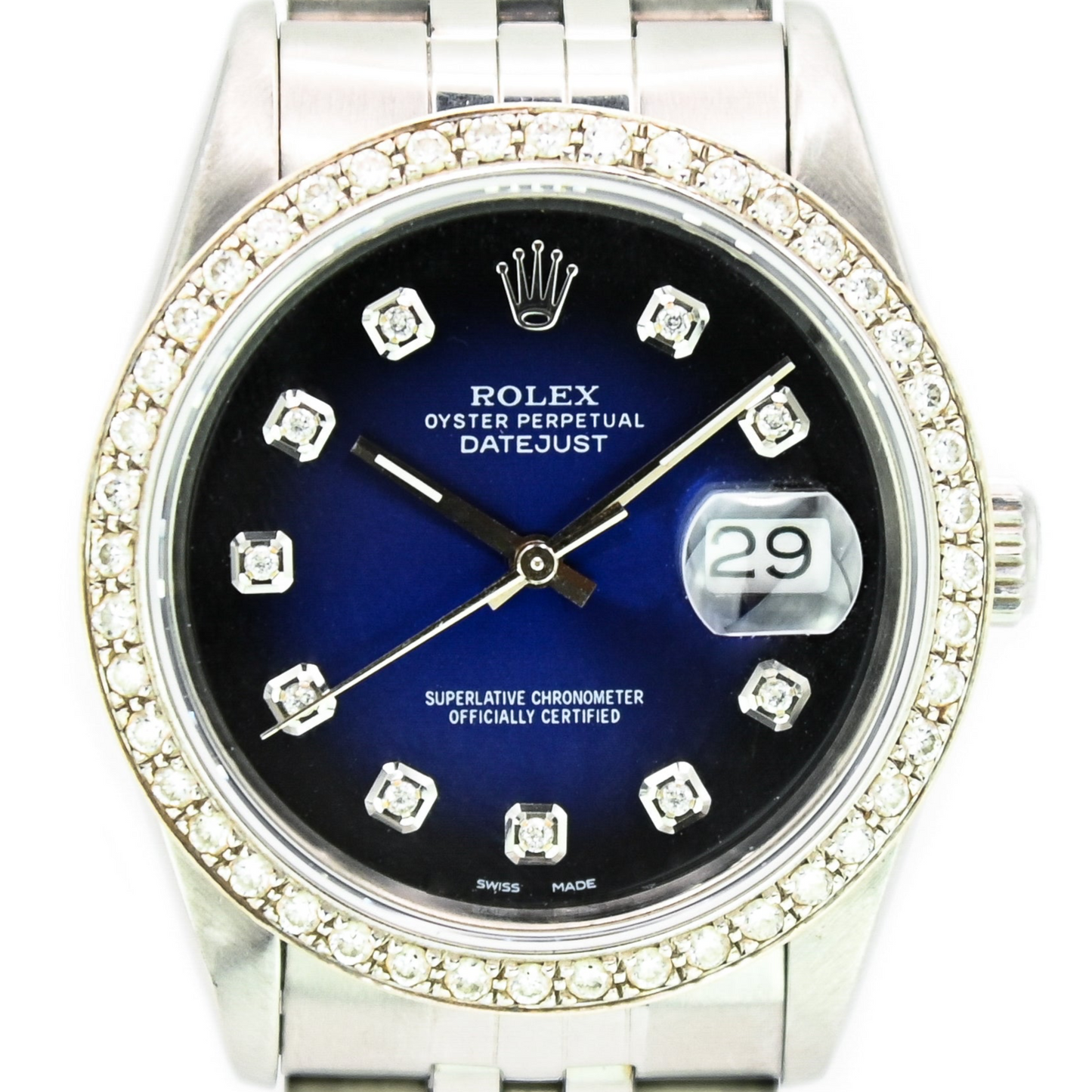 Rolex Datejust 36mm | 16220 | Custom Diamond Bezel