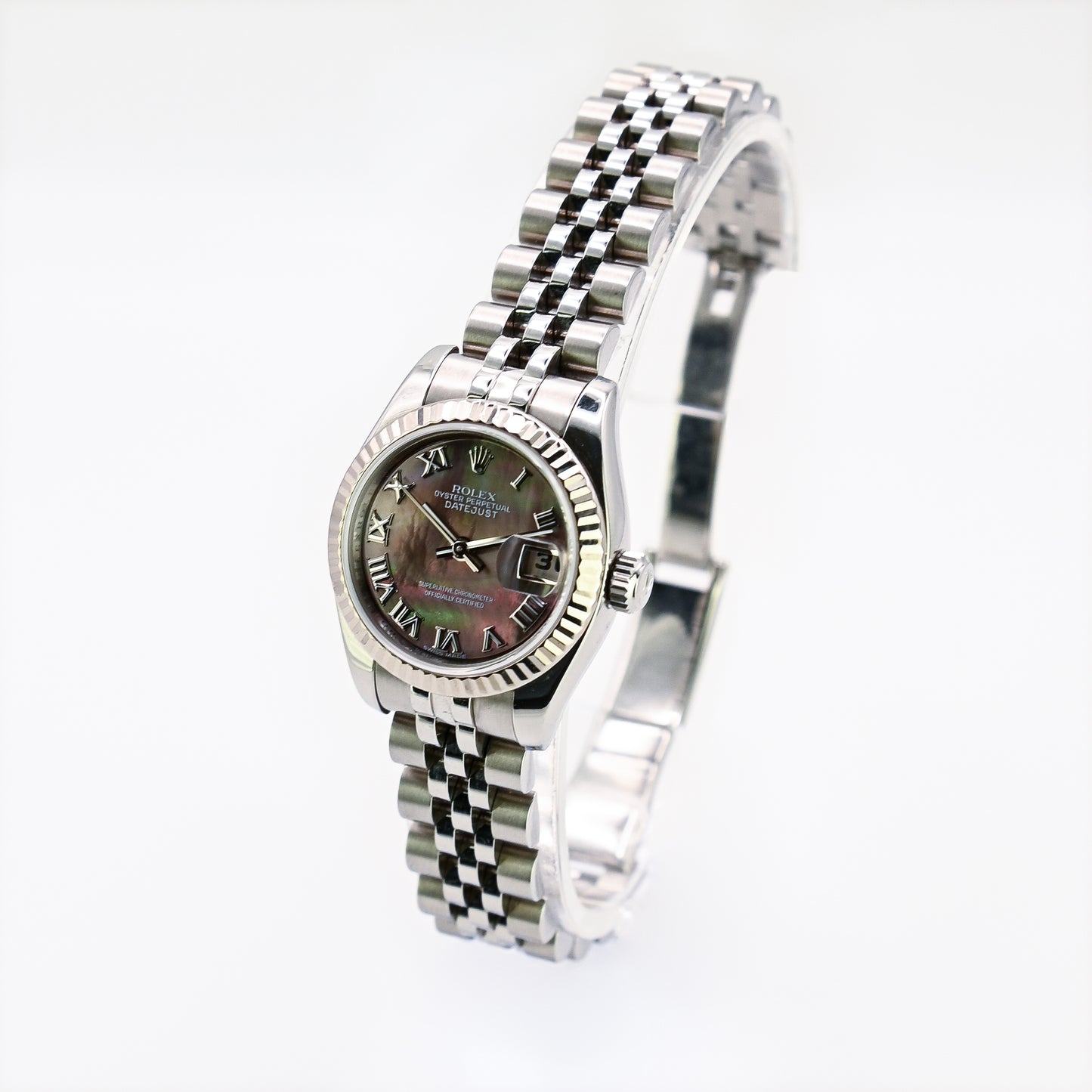 Rolex Lady Datejust 26mm | 179174 | Factory Tahitian MOP Dial | Box & Papers