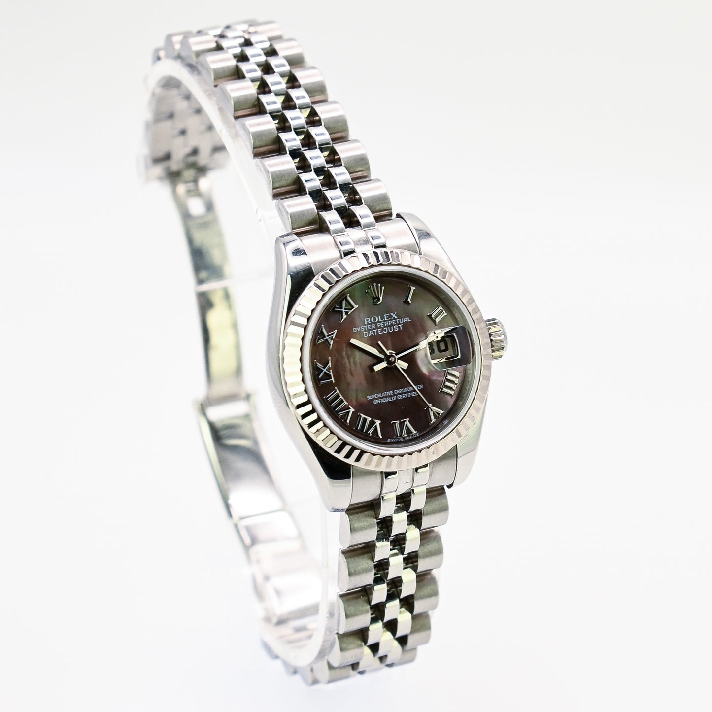 Rolex Lady Datejust 26mm | 179174 | Factory Tahitian MOP Dial | Box & Papers