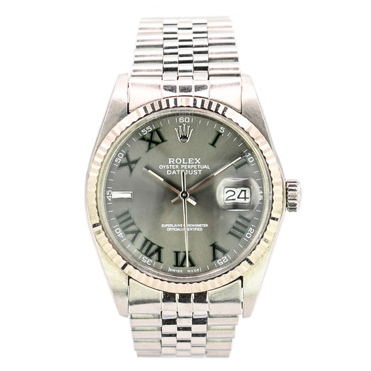 Rolex Datejust 36mm | 16014 | Stainless Steel & White Gold | Custom Dial