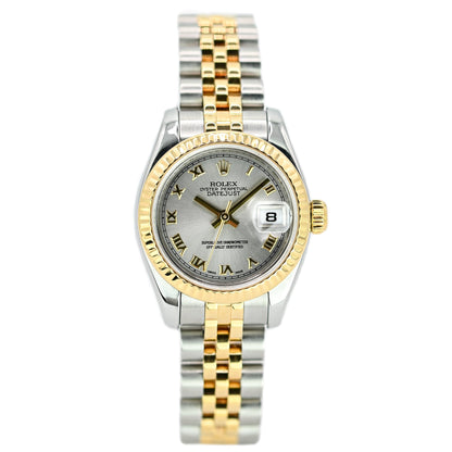 Rolex Lady Datejust 26mm | 179173 | Factory Silver Dial | Box & Papers