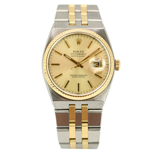 Rolex Datejust Oysterquartz 36mm | 17013 | Stainless Steel & Yellow Gold