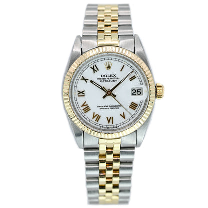 Rolex Datejust 31mm | 6827 | Factory White Roman Dial