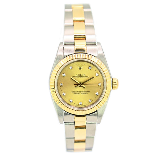 Rolex Oyster Perpetual 26mm | 76193 | Factory Diamond Dial