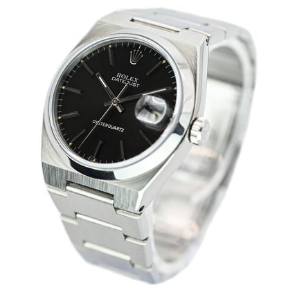 Rolex Datejust Oysterquartz 36mm | 17000 | Factory Black Dial