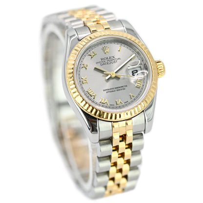 Rolex Lady Datejust 26mm | 179173 | Factory Silver Dial | Box & Papers