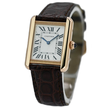 Cartier Tank Solo 24mm | 3168 | Rose Gold | Box & Papers