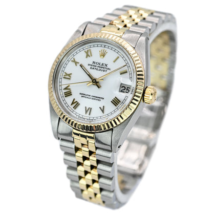 Rolex Datejust 31mm | 6827 | Factory White Roman Dial