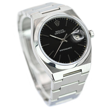 Rolex Datejust Oysterquartz 36mm | 17000 | Factory Black Dial