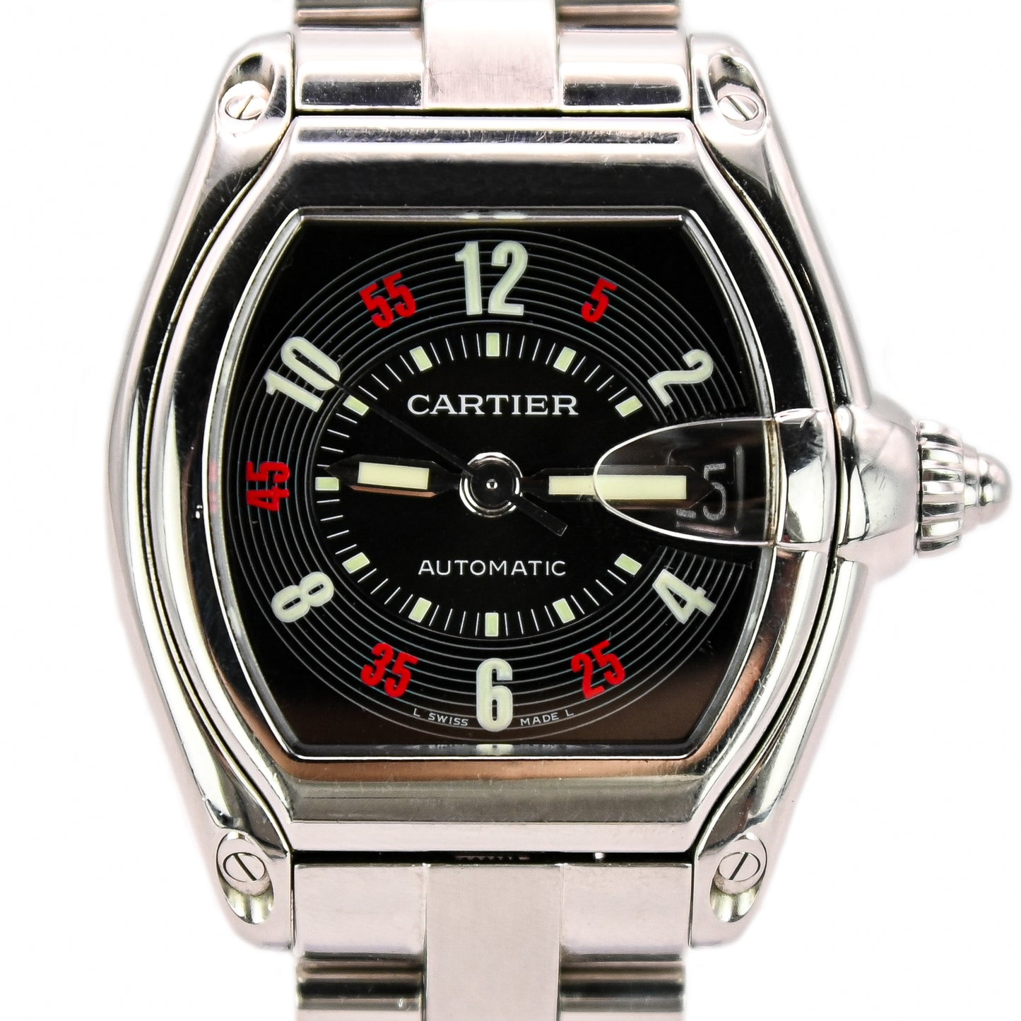 Cartier Roadster 37mm | 2510 | Stainless Steel | Roulette Dial