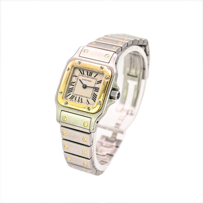 Cartier Santos Gablée 24mm | 1567 | Stainless Steel & Yellow Gold | Box & Papers