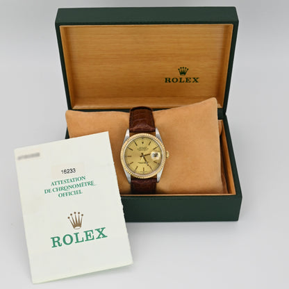 Rolex Datejust 36mm | 16233 | Steel & Yellow Gold | Box & Papers | 2002