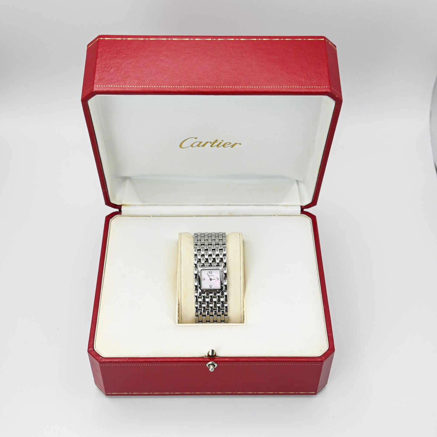 Cartier Panthère Ruban 21mm | 2420 | Pink Mother Of Pearl Dial