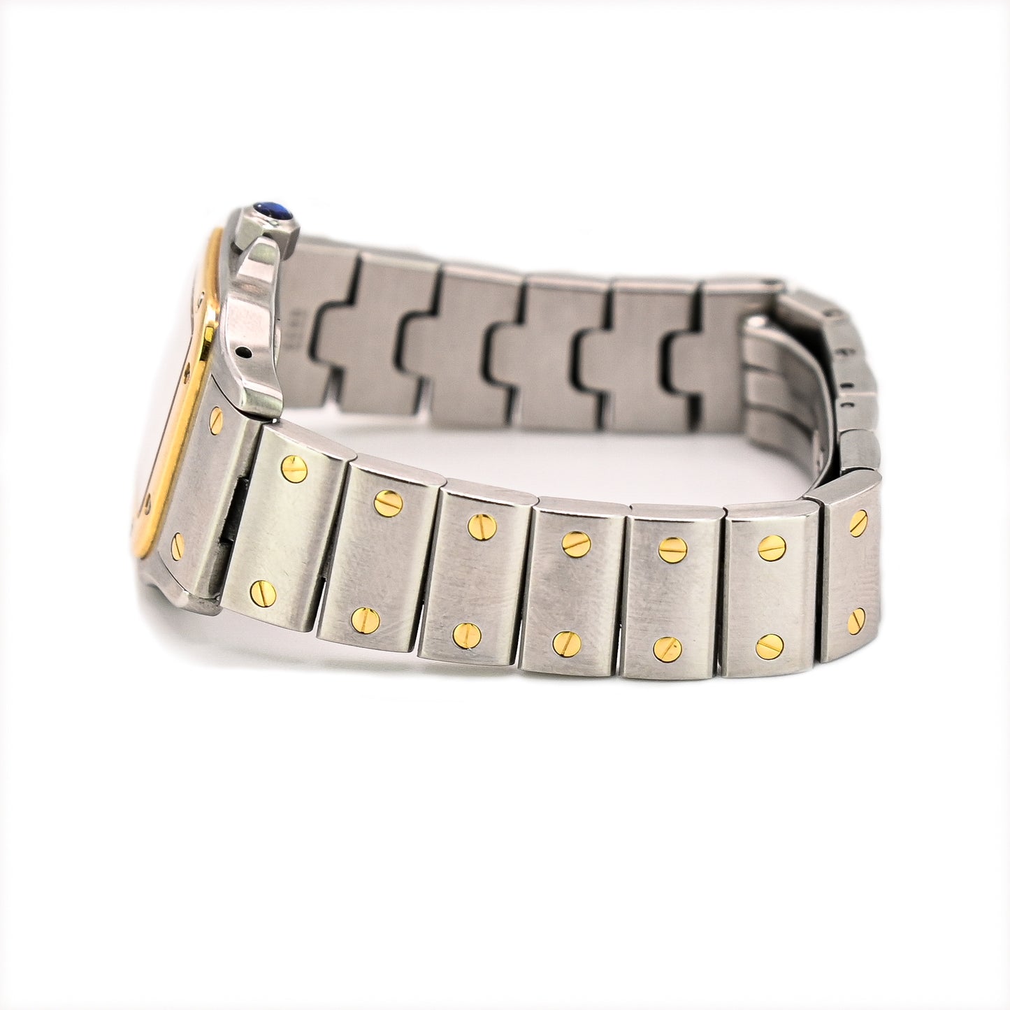 Cartier Santos Gablée 24mm | 1567 | Stainless Steel & Yellow Gold | Box & Papers