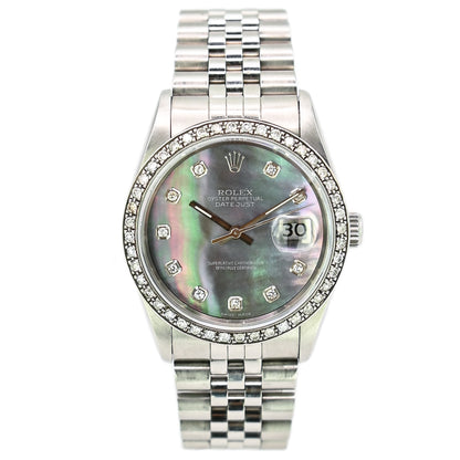 Rolex Datejust 36mm | 16234 | Custom Diamond Bezel