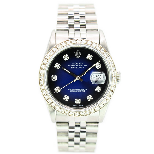 Rolex Datejust 36mm | 16220 | Custom Diamond Bezel