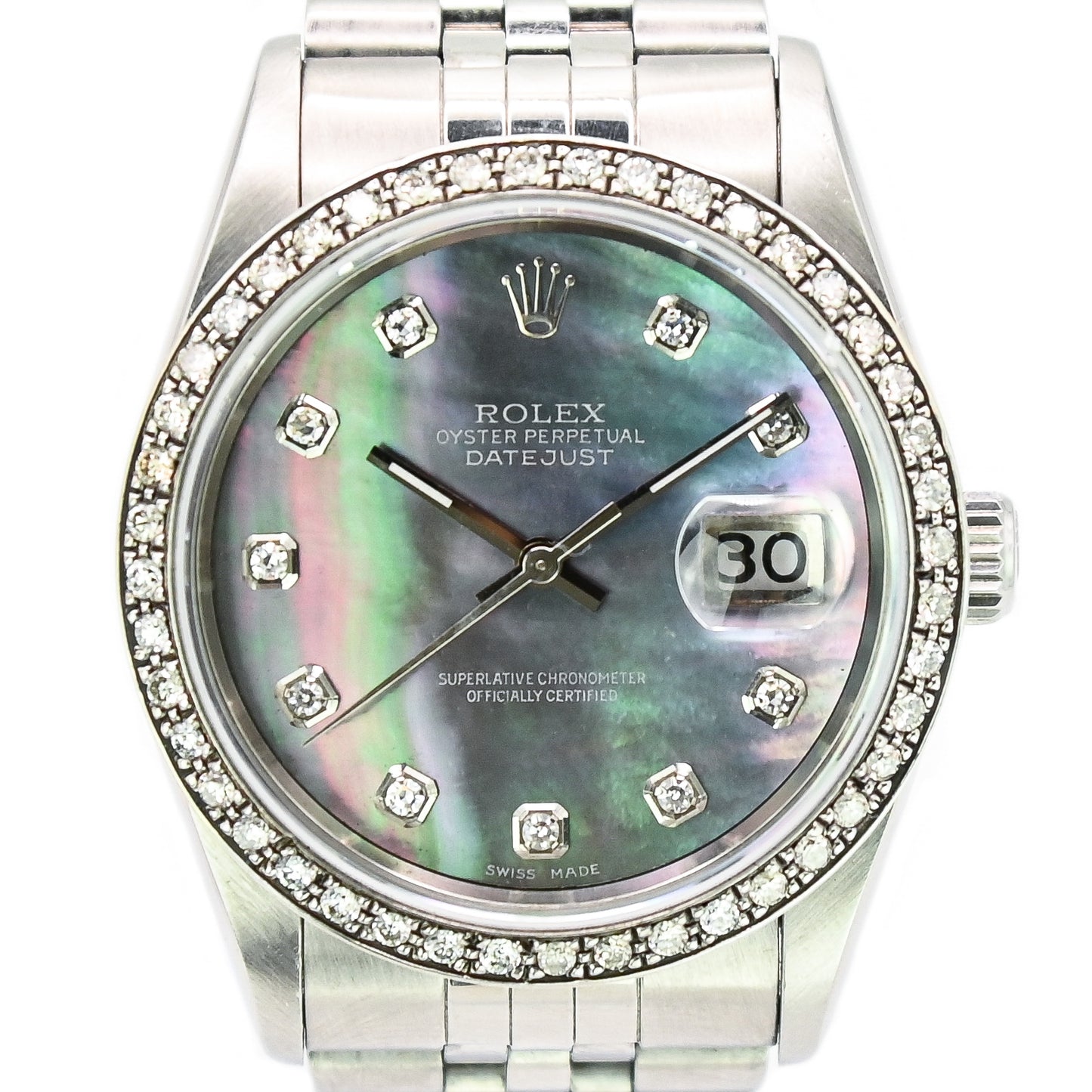 Rolex Datejust 36mm | 16234 | Custom Diamond Bezel