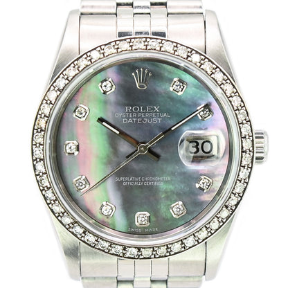 Rolex Datejust 36mm | 16234 | Custom Diamond Bezel