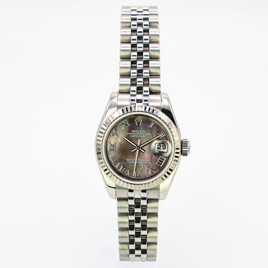 Rolex Lady Datejust 26mm | 179174 | Factory Tahitian MOP Dial | Box & Papers