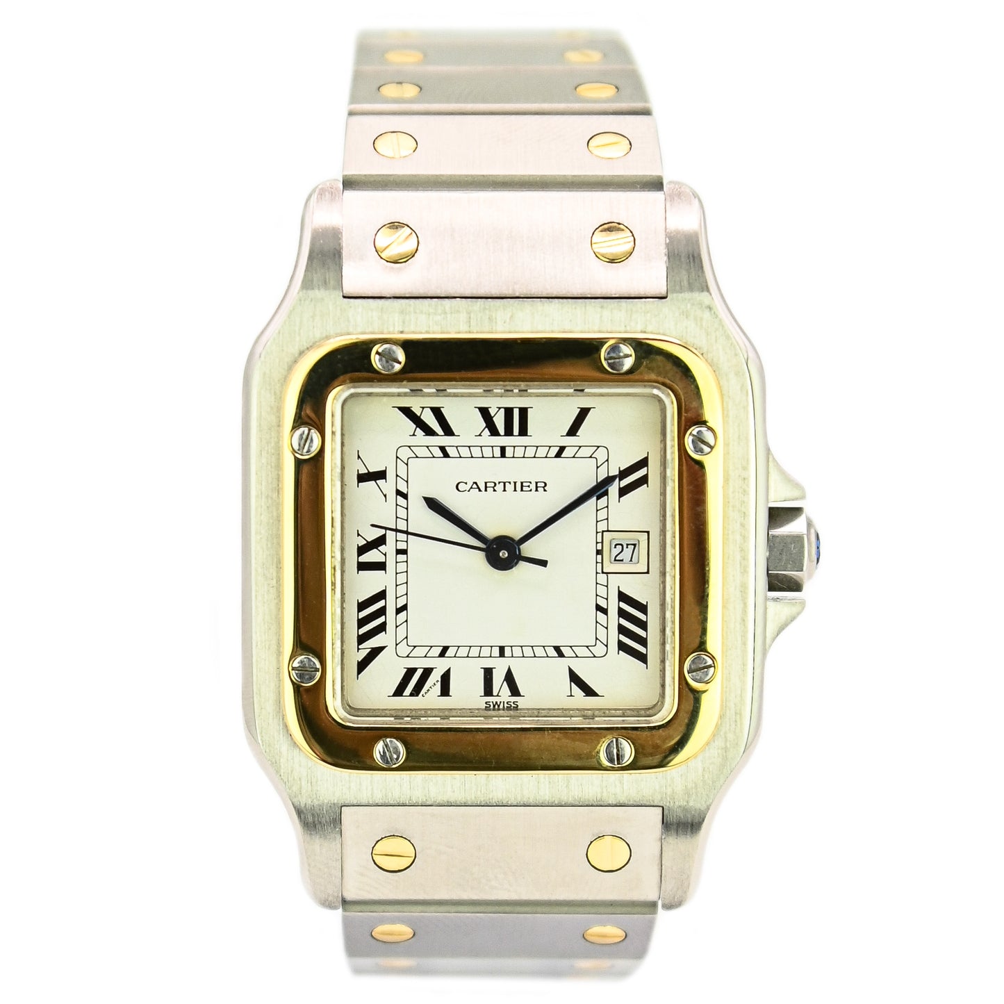 Cartier Santos Carrée 29mm | 2961 | Stainless Steel & Yellow Gold