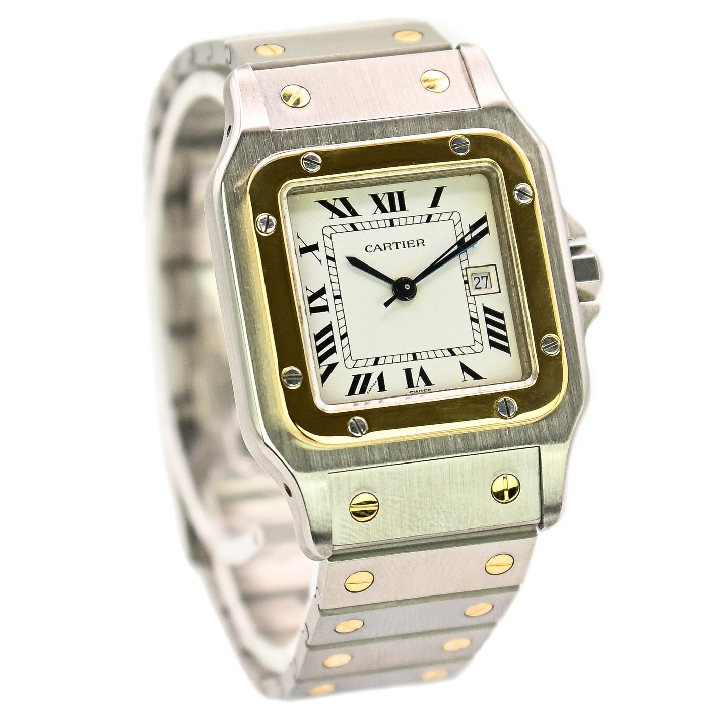 Cartier Santos Carrée 29mm | 2961 | Stainless Steel & Yellow Gold