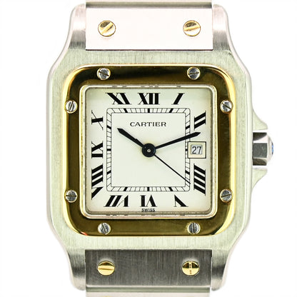 Cartier Santos Carrée 29mm | 2961 | Stainless Steel & Yellow Gold